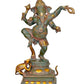 Brass Lord Dancing Ganesha Murti - Ganesh Religious Statue for Home Temple (Height 19 Inch)