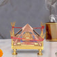 Brass Vastu Dosh Nivaran Chowki Shri Yantra Feng Shui (Height 4 Inch)