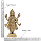 Brass Dhanvantri The Physician of God Statue for Home Office Decor Diwali Pooja Mandir,(Height 10 Inch)