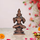 Copper Seated Dhanvantari Statue - Lord of Ayurveda Idol for Home Temple and Healing Decor and Pooja (Height 3.5 Inch)