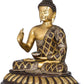 Lord Buddha Antique Decorative Idol Statue - (Brass, Height 20")