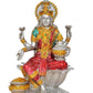 Cold Cast Handcrafted Lord Lakshmi Murti Sitting On Lotus in Resin for Home Decor Mandir Puja (Height : 7 inch)