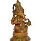 Brass Ganesh Statue Lord Ganesha Idol for Home Decor and Pooja Hindu God Ganapati Figurine (Height 10.5 Inch)