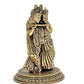 Fine Brass Radha Krishna Idol Standing Pose Brass Idol Multicolor Statue, Height :5 Inch