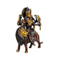 Brass Idol/Statue of MATA Sherawali/Maa Durga for Home & Office Temple 9 Inches