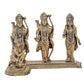 Bronze Ram Darbar with Sita Lakshman Hanuman Bronze Finish Statue, for Home Decor Pooja Mandir (Height 6 inch)