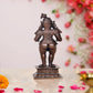 Copper Bal Krishna with Laddu Statue Showpiece for Home Office Copper Color (Height 4.5 Inch)