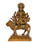 Brass Heramba Ganesha Idol - Hindu Deity Statue for Home Temple (Height: 9 Inch)