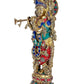 Brass Lord Krishna Idol Krishna Figurine Sculpture Decorative Showpiece Home Office Temple Best Gift Item Multicolour Height 21 Inches