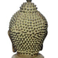 Brass Buddha Head Statue for Table Decor Living Room Home Decor and Office (Height: 29 Inch)