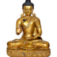 Brass Buddha Statue Handcrafted Spiritual Decor - Meditating Buddha Idol for Home Decor and Office (Height 21 Inch)