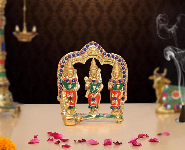 Brass Ram Darbar Idol (Height : 5.5 Inch)