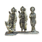 Bronze Ram Darbar with Sita Lakshman Hanuman Bronze Finish Statue, for Home Decor Pooja Mandir (Height 3 inch)