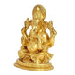 Brass Lord Ganesha Ganpati Idol Vinayak Religious Statue Brass Murti (Height 5.5 Inch)