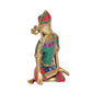 Brass Lord Indra Dev Idol (Height : 9.5 inches)