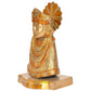 Brass Baba Khatu Shyam ji Idol Statue Showpiece for Home Decor and Pooja Decoration (Height: 8 Inch)