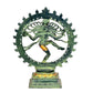 Brass Lord Nataraja Shiva Idol Sculpture for Home Office Temple Gift Multicolour Height 14 Inches