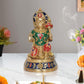 Brass Hanuman JI Sitting Statue Idol Sculpture Statue for Home Decor Pooja Mandir (Height: 7 Inch)