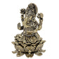 Fine Bronze Lord Ganesha Ganpati Idol Vinayak Religious Statue Murti (Height: 3 Inch)