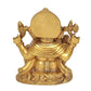 Brass Ganesha Ganpati Statue Idol Murti for Home Decor Mandir Pooja (Height : 6 inch)