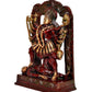 Brass Goddess Mahakali Kali MATA Idol Statues with Shivji, Home Decor Pooja Mandir (Height: 9.5 inch)