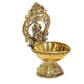 Fine Bronze Ganesh Diya Oil Lamp for Diwali Pooja Gift Decoration Showpiece (Height 5.5 Inch)