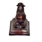 Nandi for Shiva Temple Nandi Bull Golden in Brass Idol for Gift and Home Dacor (Height: 6 Inches)