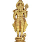 Brass Standing Lord Kartikeya Murugan Murti for Home Decor Pooja Mandir Decorative Showpiece Brass Murti (Height 11 Inch)