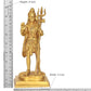 Brass Lord Shiva Standing Statue Home Temple Office Figurine Showpiece (Height 9 Inch)