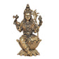 Bronze Goddess Rajarajeshvari Idols Sitting on Lutos,Tripura Sundari Murti, Lalita Devi, Rajarajeshwari Sculpture, Raj Rajeshvari Statue,(Height : 4 inch)