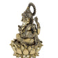 Fine Brass Lord Ganesha Ganpati Idol Vinayak Religious Statue Murti (Height 6 Inch)