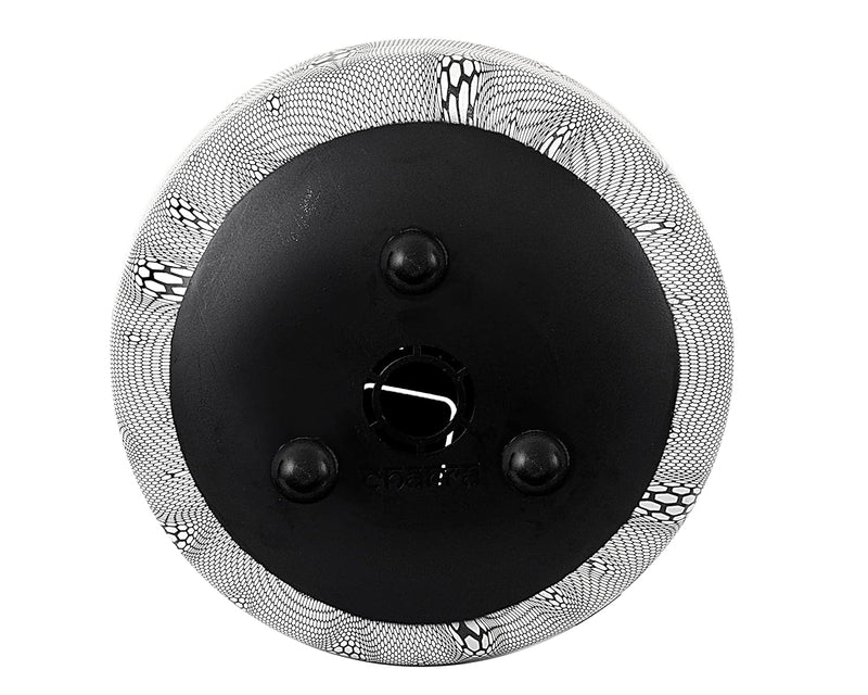 Steel Happy Drum with Rubber Musical Mallet and Travel Bag (Height : 5 inches) (Black Silver)