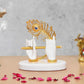Resin White Krishna Ji Hands with Flute Figurine (Height: 4 Inch)