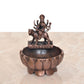 Copper Durga Urli Bowl for Floating Flowers Laxmi Urli for Diwali Pooja Gift Decoration Showpiece (Height 3 Inch)