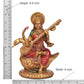 Resin Saraswati Idol Statue for Home Decor On Swan for Home Decor Diwali Temple Mandir Pooja | Height : 8.5 Inch