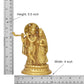 Brass Radha Krishna Idol Statue for Home Decor and Pooja Mandir Temple Office Decor (Height 5.5 Inch)