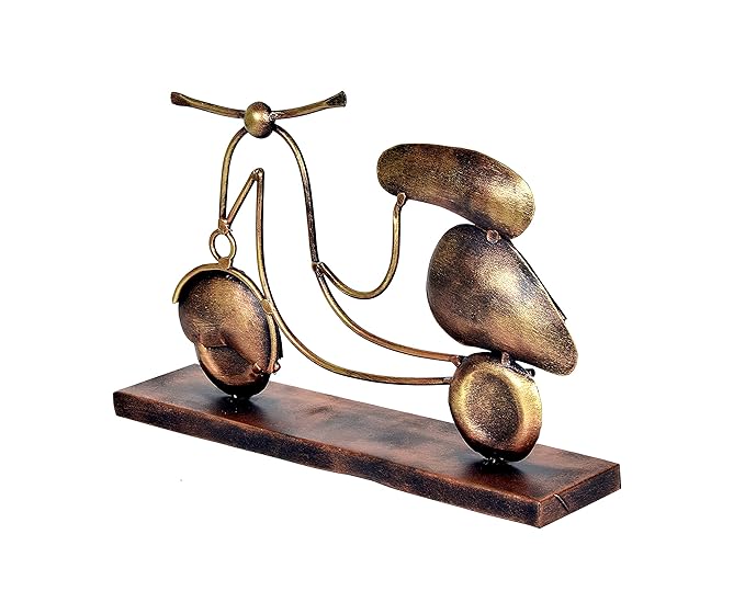 Iron Scooter Table Top Table Collectible (Height: 13 Inches)