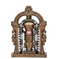 Resin Lord Swami Kartikeya Ji Kartik Statue with Peacock Murugan Subramanya Murti Height 8.5 Inch