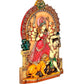 Goddess Mahishsura Mardini Devi Durga Maa Idol Brass Statue Puja Hindu Festival Home Decor Height : 10 Inch