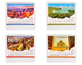 Table Top Travel Desk Standing Calendar For Home and Office Table Calendar 2027 (Height:8.5 Inches)