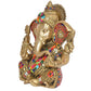 Brass Lord Ganesha Idol (Height 11 Inch)