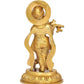 Brass Lord Krishna Idol Figurine Sculpture Playing Flute Statue, for Home Decor Mandir Pooja Decorative Showpiece, (Height 8 Inch)