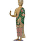 Brass Standing Buddha Statue Handcrafted Spiritual Decor for Home Decor and Office Idol (Height 21.5 Inch)