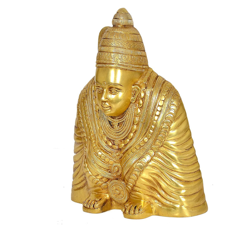 Brass Goddess Tulja Bhavani Idol Statues Home Decor,Height : 13" inches