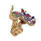 Peacock Brass Handmade Showpiece Idol Figurine Sculpture for Home Decoration, Height 7 Inch