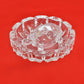 Crystal Tortoise with Plate Figurine (Height: 1.5 Inch)