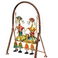 Iron Lady Musician Jhula Showpiece for Home Decor,Tabletop Decor Multicolour (Height 14 Inch)