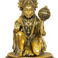 Bronze Hanuman JI Sitting Statue Idol Sculpture Statue for Home Decor Mandir Pooja Temple (Height: 4.5 Inch)