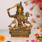 Brass Tara Devi Statue - for Worship, Meditation Spaces, Home Decor, or as a Thoughtful Spiritual Gift. (Height 9 Inch)