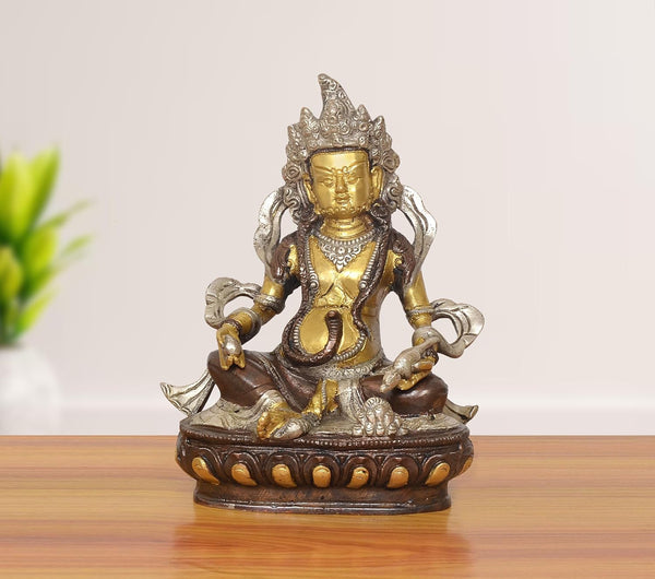 Brass Kuber Bhagwan Murti (Height : 9 inch)